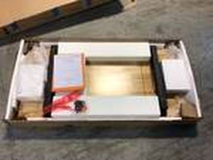 lot 111 image: Industrial 4 ft. Folding Wood Top Workbench by Unbranded Customer Returns See Pictures
