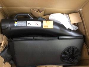 lot 16 image: RYOBI 30 in. Bagger for RYOBI Riding Mower Customer Returns See Pictures