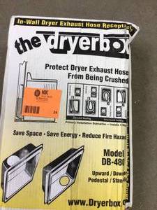 lot 24 image: DRYERBOX 4.25 in. Dryer Box Metal Recess Customer Returns See Pictures