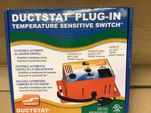 lot 32 image: Suncourt Ductstat Plug-In Thermostat Temperature Sensitive Switch Customer Returns See Pictures