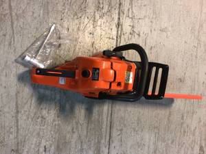 lot 107 image: 20 in. 59.8 cc Gas 2-Stroke Cycle Chainsaw by ECHO Customer Returns See Pictures