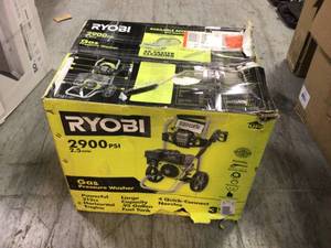 lot 113 image: 2900 PSI 2.5 GPM Cold Water Gas Pressure Washer by RYOBI Customer Returns See Pictures