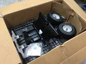 EZ Stow Hauler for Lawn and Garden Tractors and Zero-Turn Mowers with Hitch by Arnold Missing Hitch Kit Customer Returns See Pictures