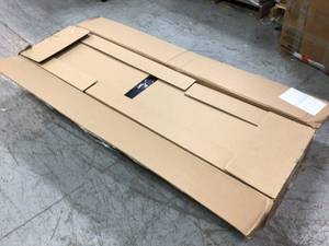 Ready-to-Assemble 24-Gauge Steel Freestanding Garage Cabinet in Black (30 in. W x 72 in. H x 18 in. D) by Husky Customer Returns See Pictures