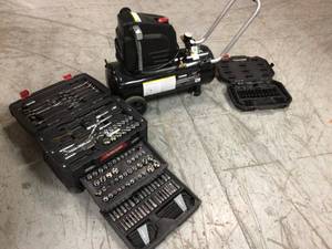 Lot of Husky Tools and Husky Compressor Customer Returns See Pictures