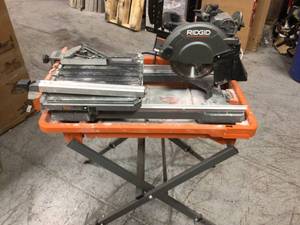 Ridgid Tile Saw Customer Returns See Pictures