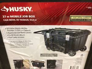 Husky 37 in. Rolling Tool Box Utility Cart Black&nbsp&nbspCustomer Returns See Pictures