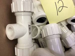 Homewerks 511-48-34-34-12B 34 By 12 Inch Pvc Compression Tee&nbsp&nbspCustomer Returns See Pictures