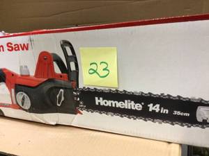 Homelite 14 in. 9 Amp Electric Chainsaw&nbsp&nbspCustomer Returns See Pictures