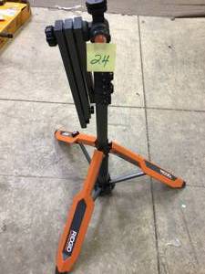 RIDGID Hybrid GEN5X Universal Collapsible Tripod Lighting Stand with (4) 14 in.-20 Threads for Mounting&nbsp&nbspCustomer Returns See Pictures