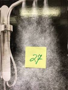 MOEN Nebia 1-Spray 8 in. Dual Shower Head and Handheld Shower Head with Magnetic Dock in Spot Resist Brushed Nickel Customer Returns See Pictures