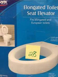 Carex Health Brands Toilet Seat Elevator, Elongated&nbsp&nbspCustomer Returns See Pictures&nbsp