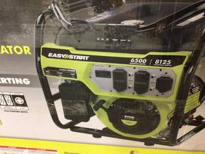 RYOBI 6,500-Watt Gasoline Powered Portable Generator with CO Shutdown Sensor&nbsp&nbspCustomer Returns See Pictures