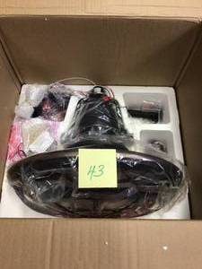 Home Decorators Collection Bentley II 18 in. IndoorOutdoor Tarnished Bronze Oscillating Ceiling Fan with Wall Control&nbsp&nbspCustomer Returns See Pictures