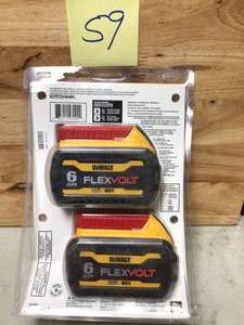 DEWALT FLEXVOLT 20-Volt60-Volt MAX Lithium-Ion 6.0 Ah Battery Pack (2-Pack)&nbsp&nbspCustomer Returns See Pictures