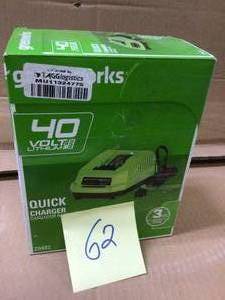 Greenworks 40V Lithium Ion Battery Charger 29482&nbsp&nbspCustomer Returns See Pictures