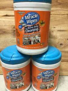Miracle Brands Citrus Scent Heavy-Duty Cleaning Wipes (90-Count)&nbsp&nbspCustomer Returns See Pictures