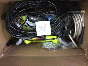 RYOBI 1900 PSI 1.2 GPM Cold Water Wheeled Electric Pressure Washer  USED&nbsp&nbspCustomer Returns See Pictures