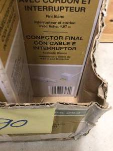 Hampton Bay Linear Track Lighting Live-End Power Feed with 15 ft. Cord and Plug&nbsp&nbspCustomer Returns See Pictures