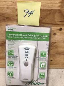 Hunter White Indoor Universal Hand Held Remote Control&nbsp&nbspCustomer Returns See Pictures