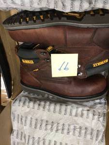 DEWALT Mens Axle Waterproof 6 Work Boots - Steel Toe - Walnut Pitstop Size 10.5(M)&nbsp&nbspCustomer Returns See Pictures