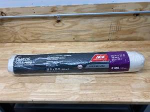 lot 31 image: ACE 20 ft. W X 25 ft. L X 6 mil T Polyethylene Plastic Sheeting (500 sq. ft.)