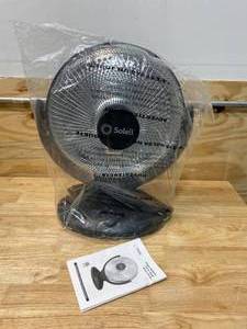 lot 40 image: SOLEIL Oscillating Radiant Round Portable Electric Dish Heater