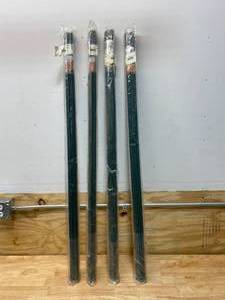 lot 100 image: MIDWEST AIR TECHNOLOGY Lot of 4 Packages of- ST4 Outdoor Seasons 4 Foot By 516 Inch Diameter Steel Core Sturdy Plant Stake (20 Per Package))