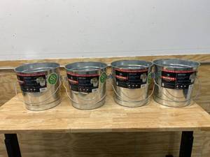 lot 107 image: BEHRENS Lot of 4-  6-Gallon Galvanized Steel Cans