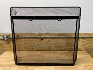 lot 86 image: OPEN HEARTH Fireplace Spark Guard, Steel, 31 X 39-in.
