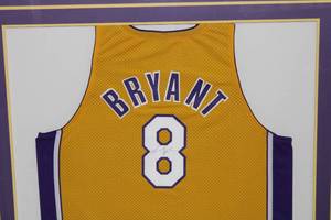 Professionally Framed Los Angeles Kobe Bryant Jersey Please Read