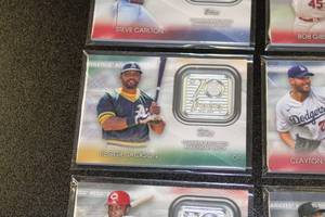 2021 Topps 70th Anniversary Logo Patch Relic Card Lot  12 Different Relic Cards