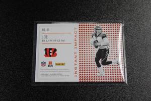 2020 Impressions Instant Impact Joe Burrow Jersey Relic Rookie Card