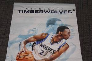 Minnesota Twins Team Produced Andrew Wiggins Double Sided Banner
