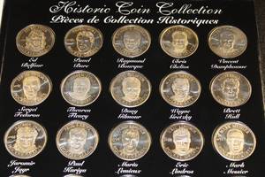 Got-Um Hockey Greats Gold Plated Finders Coin Complete Set with Booklet