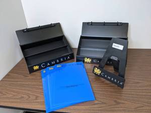 lot 403 image: Lot of 3 Display Stands with Accessories (Cambria)