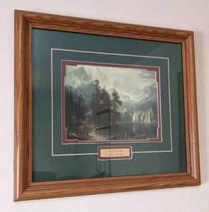 lot 319 image: Stunning Framed Artwork of Albert Bierstadt Sierra Nevada