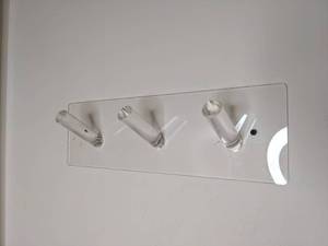 lot 320 image: Clear Acrylic Coat Hook For Wall Mount
