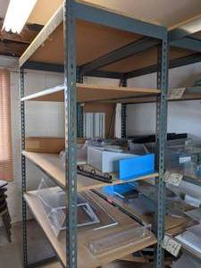 lot 324 image: Set of (2) Large Shelves w Display Items & More