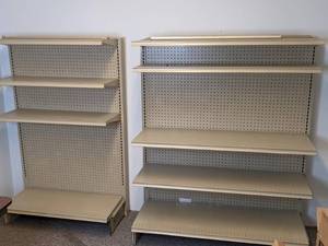 lot 305 image: Set of 2 Metal Adjustable Shelves