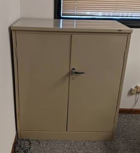 lot 360 image: Tennsco Metal Cabinet with Key