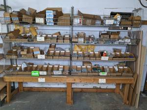 lot 375 image: Very Large Lot of Hardware with Storage RacksBench