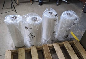 lot 21 image: Set of (4) ULINE Machine Length Stretch Film Rolls