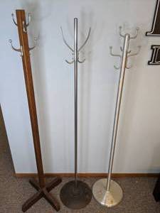 lot 270 image: Lot of 3 Coat Racks