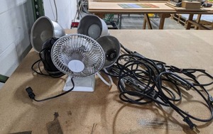 lot 160 image: Collection of Fans & Lights