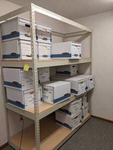 lot 202 image: Large Metal Shelf