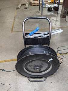 lot 116 image: Strapping Cart with Black Steel Strapping