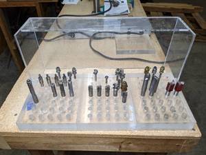 lot 120 image: Router Bits with Acrylic Case