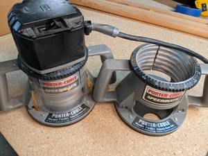 lot 240 image: Porter Cable Router w Extra Base