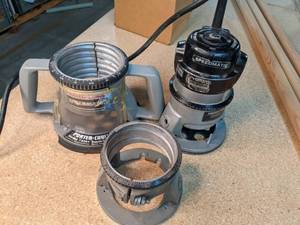 lot 244 image: Porter Speedmatic Cable Router w Extra Bases